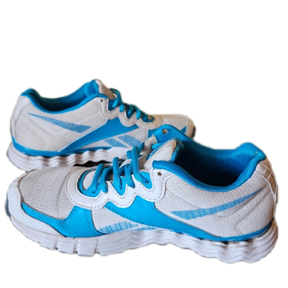 REEBOK VIBETECH Womens Running Training‎ Shoes Size 6 White/Blue - Picture 4 of 8